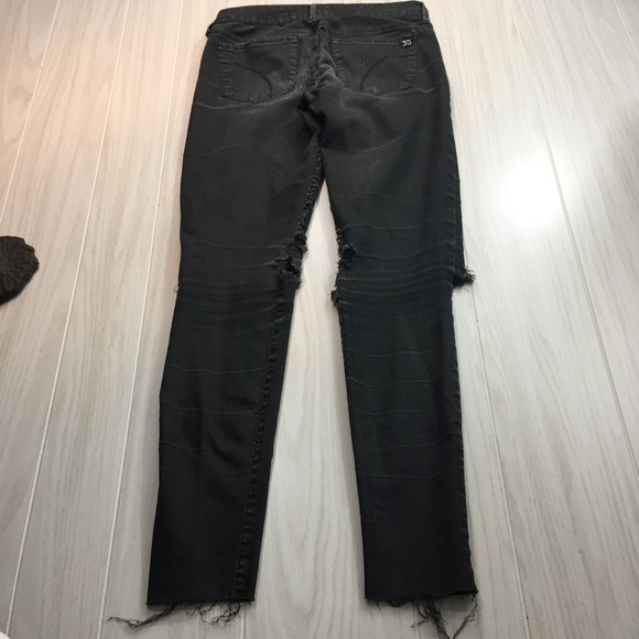 Joe's Jeans heavenly distressed skinny  Black Chelsea Fit made in USA W28 - Picture 4 of 8